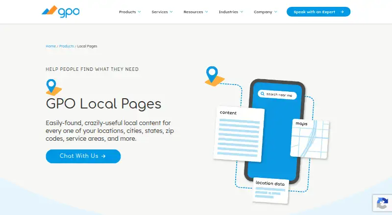 GPO Local Pages's website