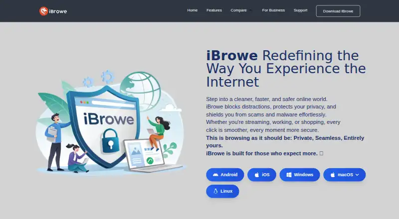 iBrowe Browser's website