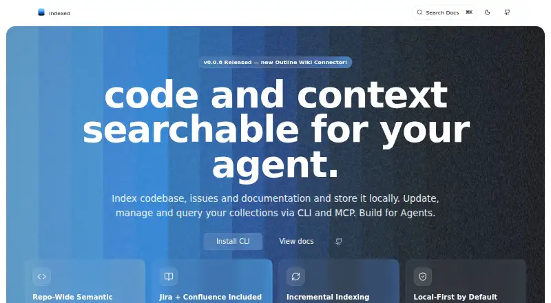 Indexed's website