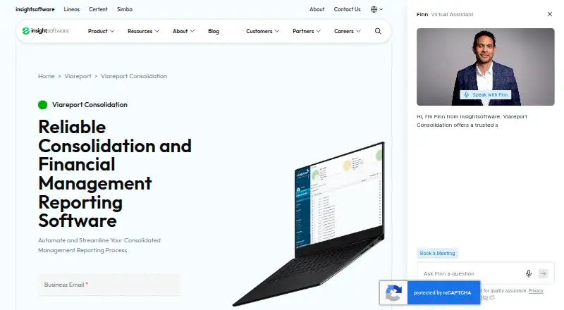 Viareport Consolidation's website