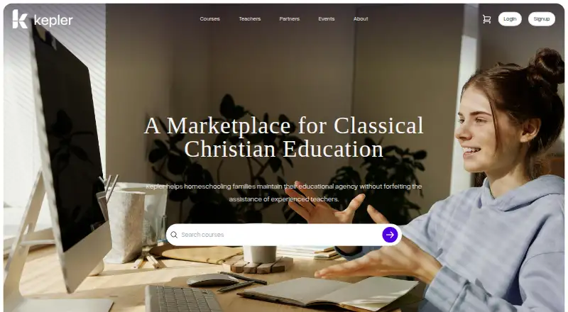 Kepler Education's website