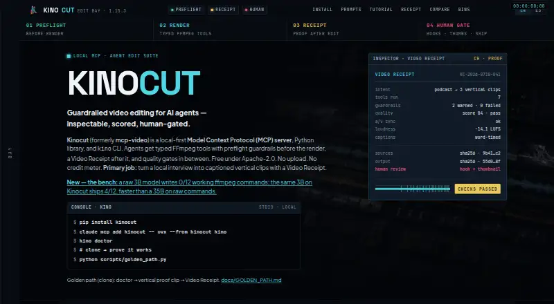 Kinocut's website