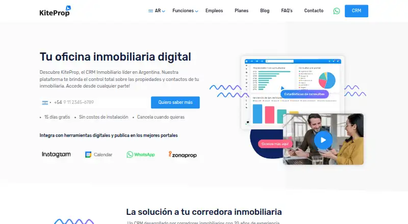 KiteProp's website