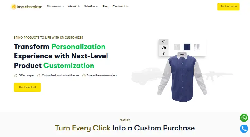 KR Customizer's website