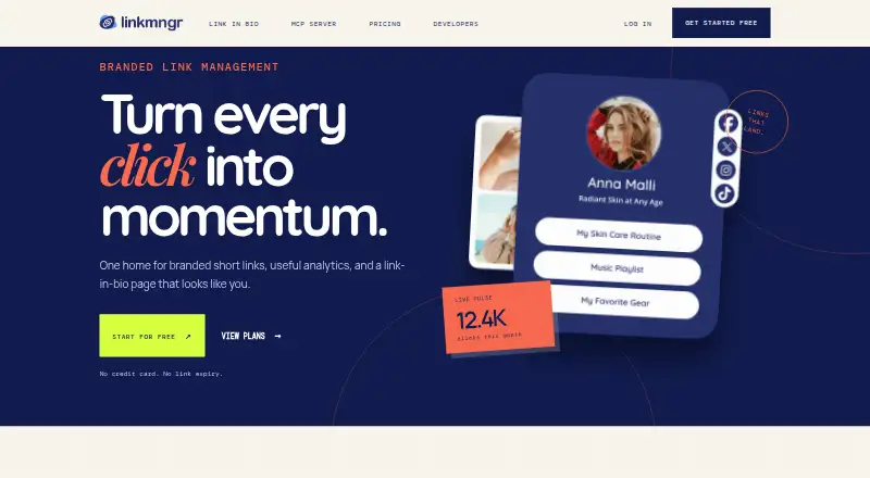 LinkMngr's website