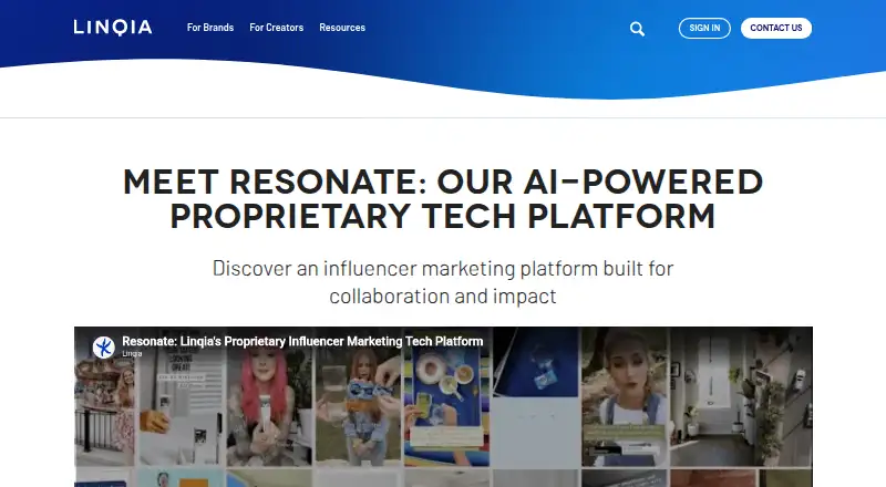 Resonate's website