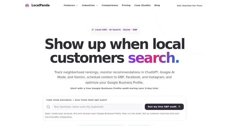LocalPanda's website