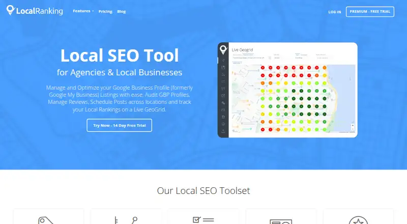 Local Ranking's website