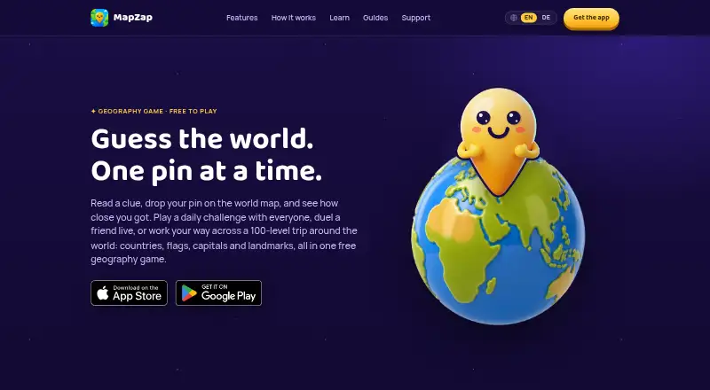MapZap's website