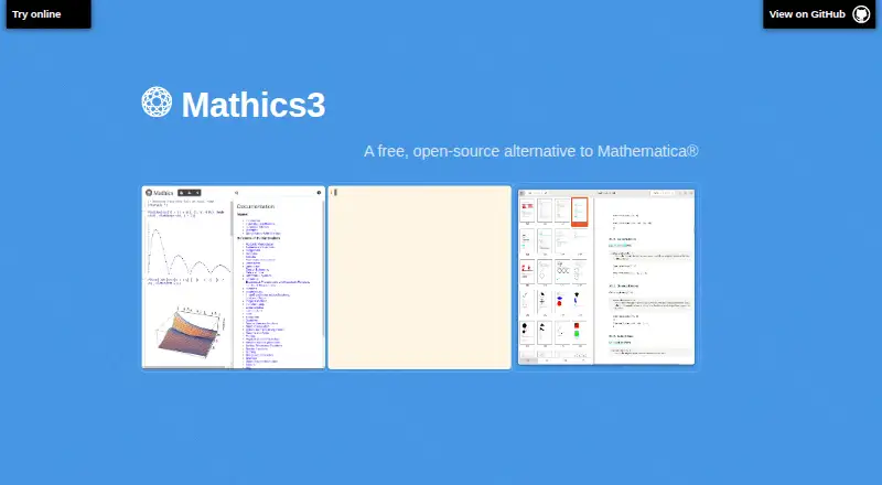 Mathics3's website