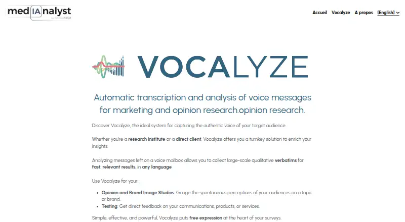 Vocalyze's website