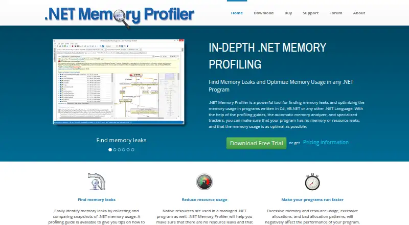 .NET Memory Profiler's website