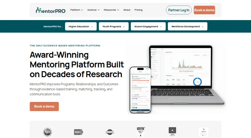 MentorPRO's website