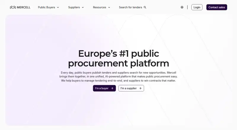 Mercell Bidding's website