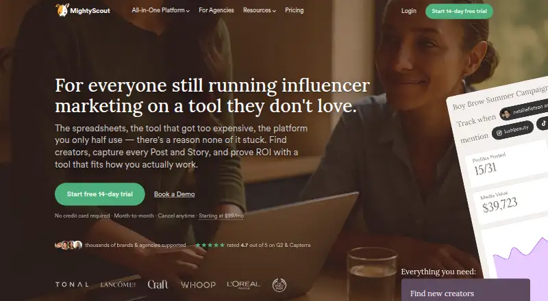 MightyScout's website