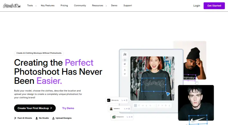 Mock It AI's website