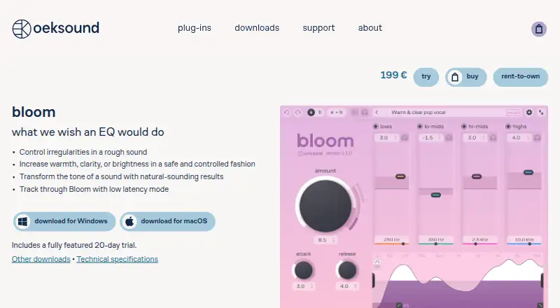Bloom's website