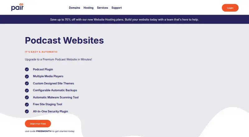 Pair Networks Podcast Websites's website