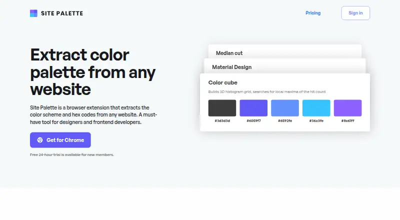 Site Palette's website