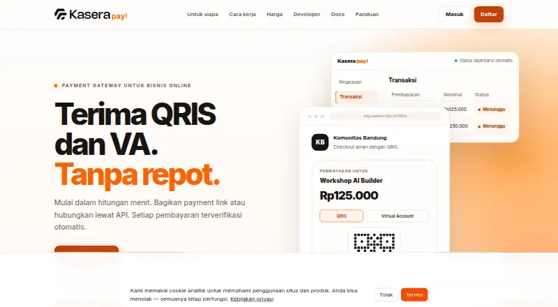 Kasera Pay's website