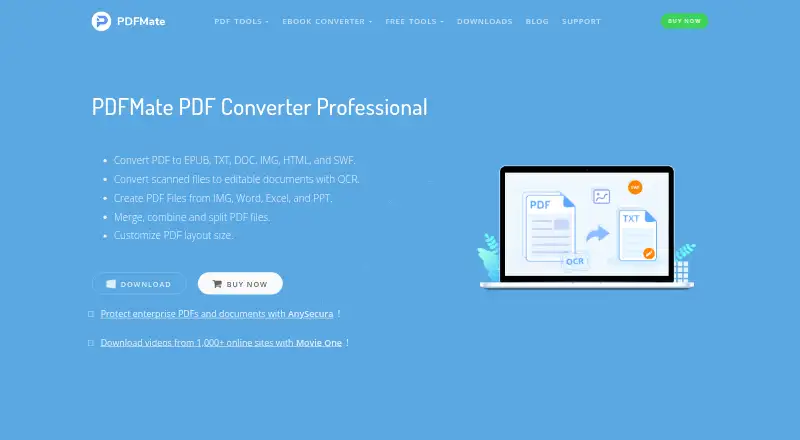 PDFMate PDF Converter Pro's website