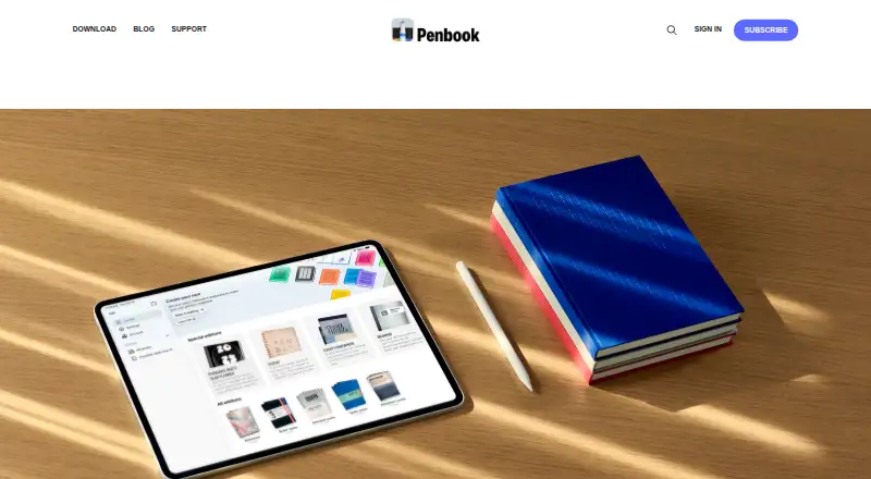 Penbook's website