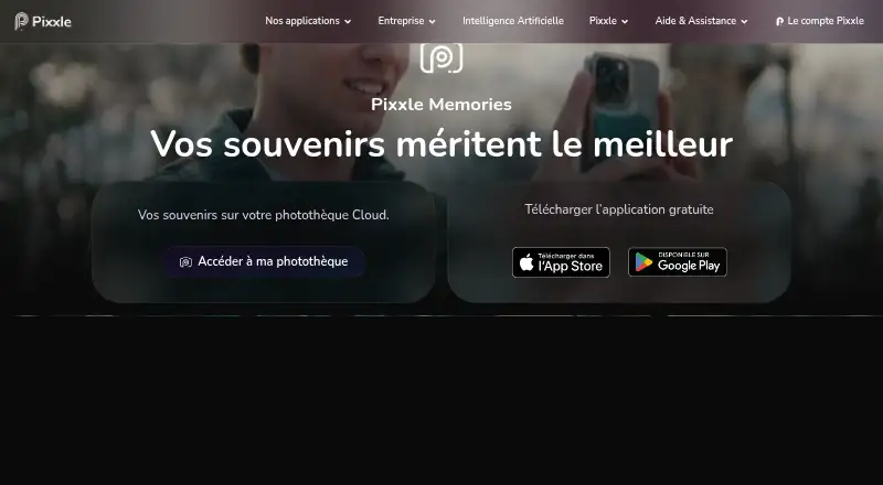 Pixxle Memories's website