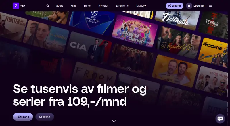 TV 2 Play's website