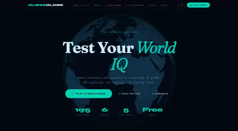 GuessGlobe's website