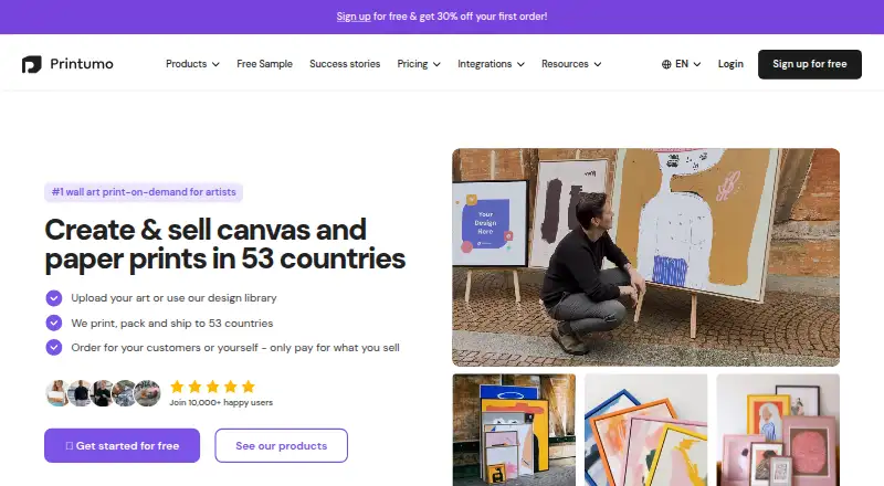 Printumo's website