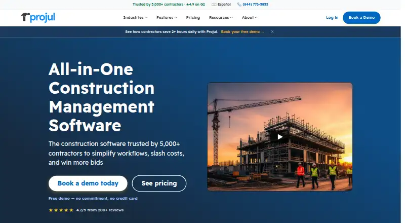Projul's website