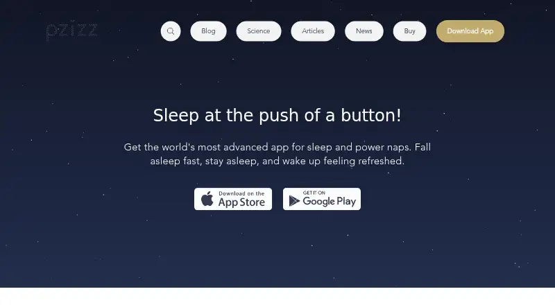 Pzizz's website