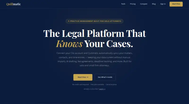 Quillmatic's website