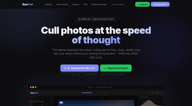 RawCull's website