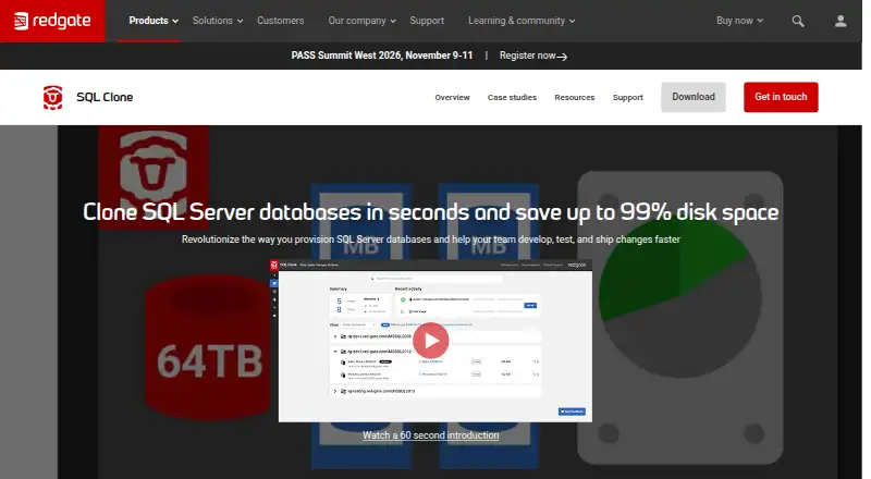 Redgate Clone's website