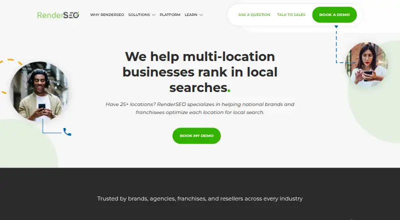 RenderSEO's website