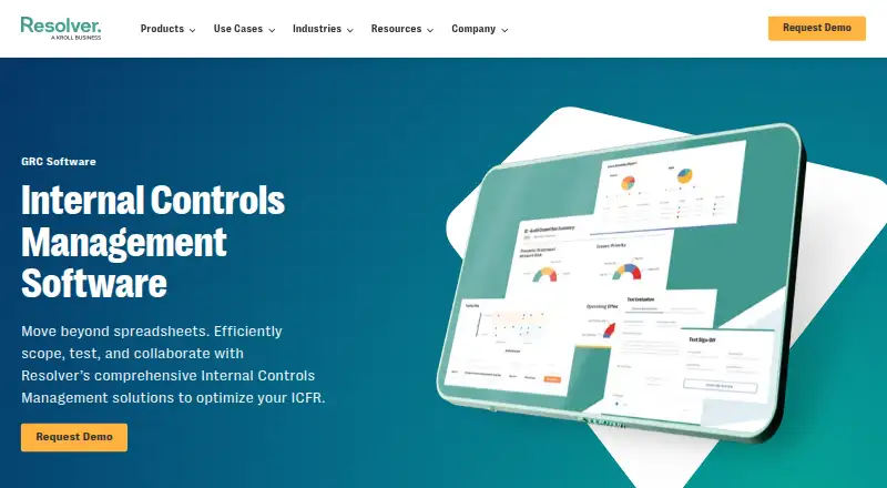 Resolver Internal Controls Management's website