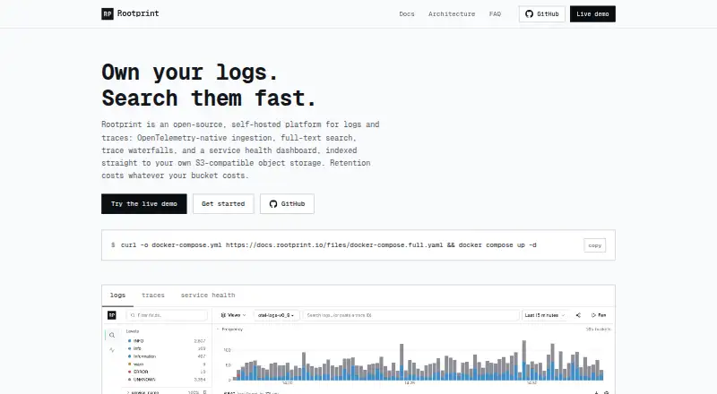 Rootprint's website