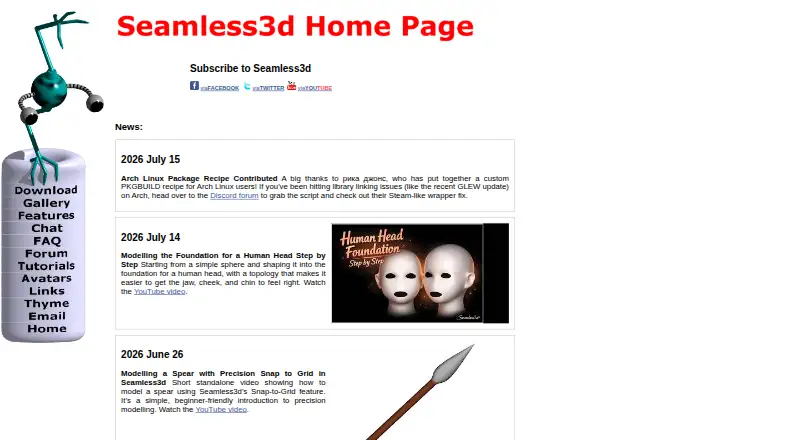 Seamless3d's website