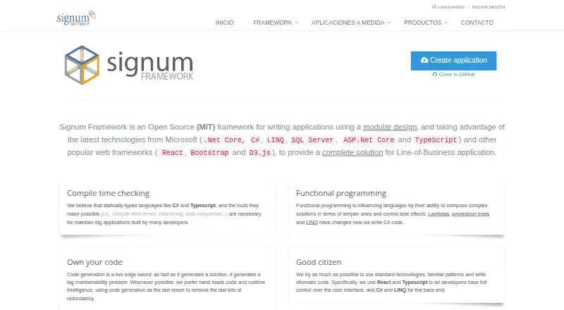 Signum Framework's website