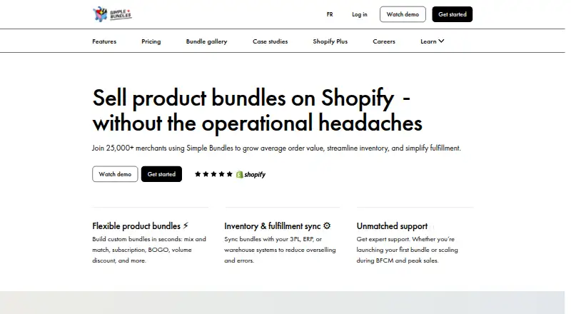 Simple Bundles & Kits's website