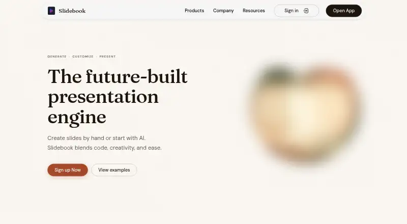 Slidebook's website