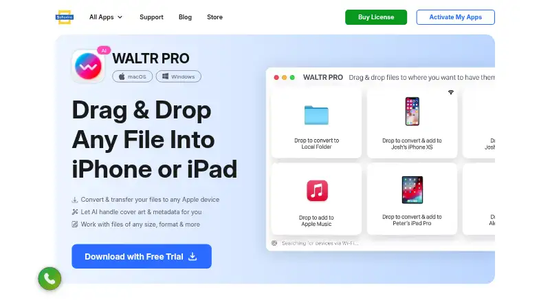 WALTR PRO's website