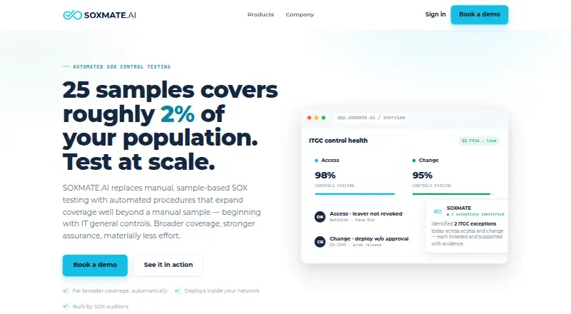 SOXMATE.AI's website