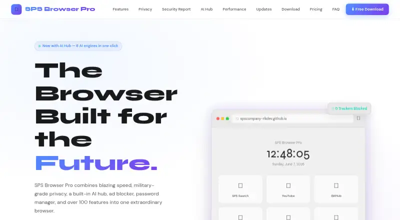 SPS Browser Pro's website