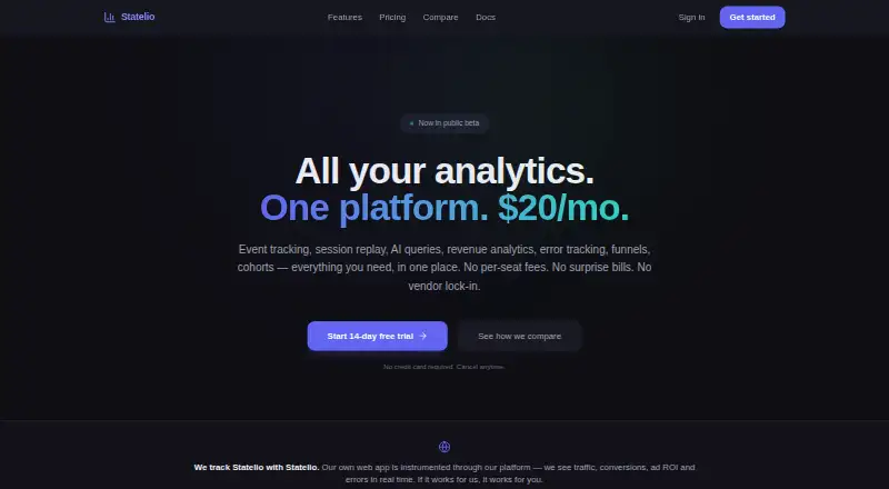 Statelio's website
