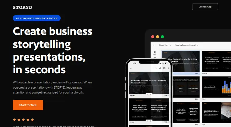 STORYD's website