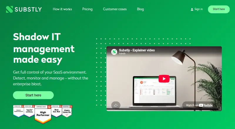 Substly's website