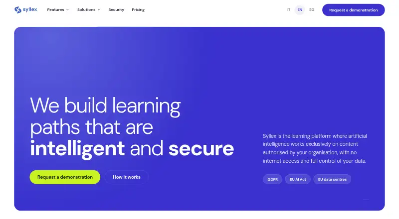 Syllex Aula Live's website