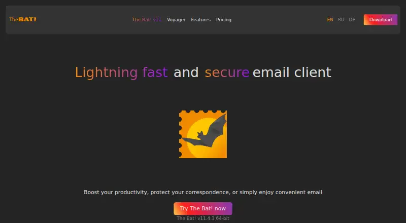 The Bat!'s website